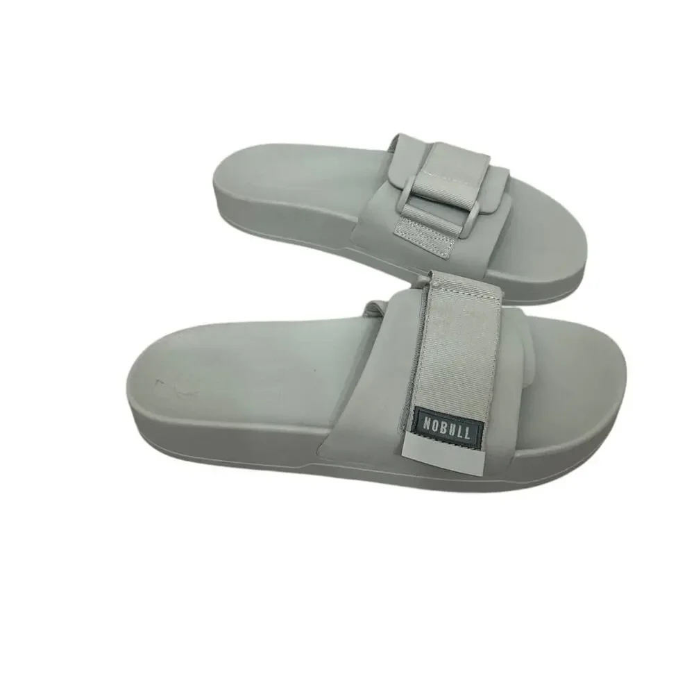 NOBULL Adjustable Slide Sandals Gray M10 W11.5 Sport Recovery Casual Unisex